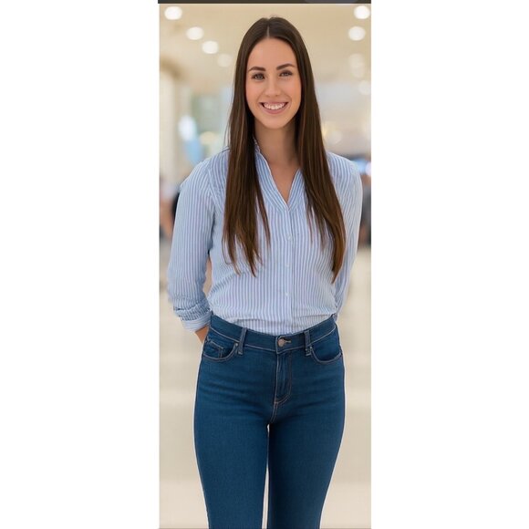 MOTHER Smokin’ Double Sneak Jeans Mid-Rise Straight Leg in Nip It In The Bud 29 - Picture 7 of 12